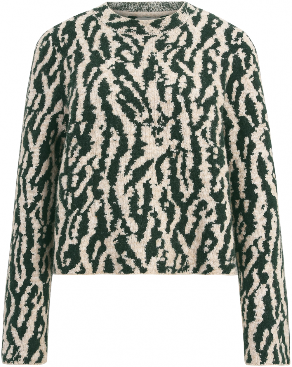 JDY Sveter 'JDYEva'  tmavošedá / tmavozelená