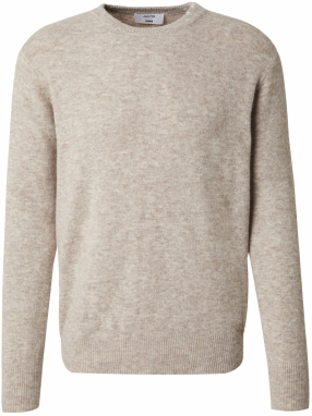 DAN FOX APPAREL Sveter 'William'  béžová melírovaná