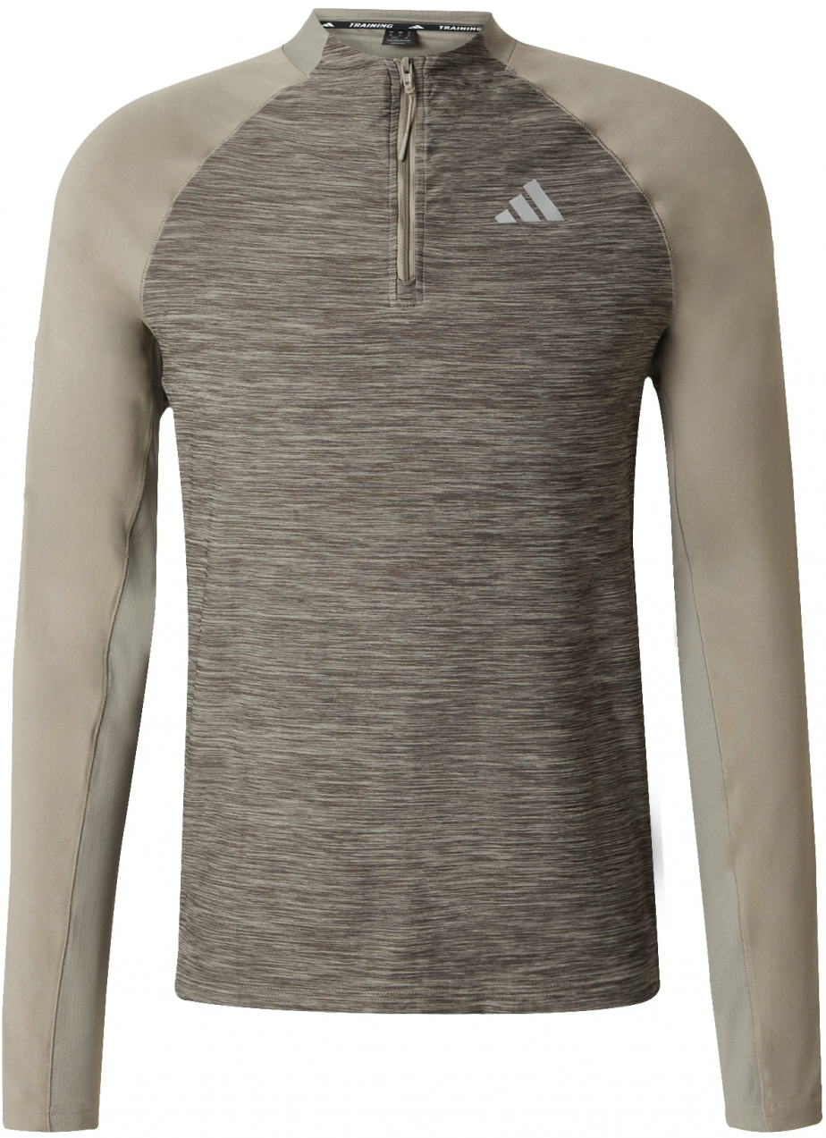 ADIDAS PERFORMANCE Funkčné tričko 'GYM+'  olivová / pastelovo zelená / biela