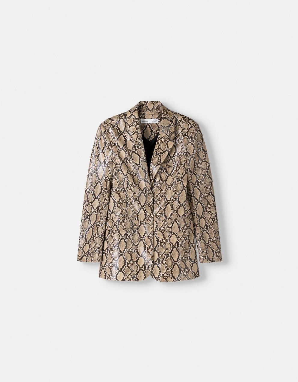 Bershka Blejzer  tmelová / tmavohnedá / čierna