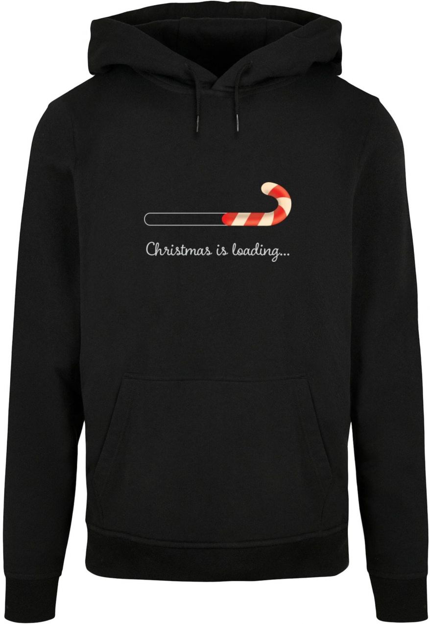 Merchcode Mikina 'Christmas Loading'  červená / čierna / biela