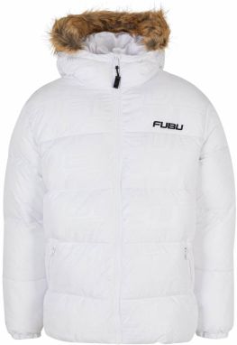 FUBU Zimná bunda  čierna / biela