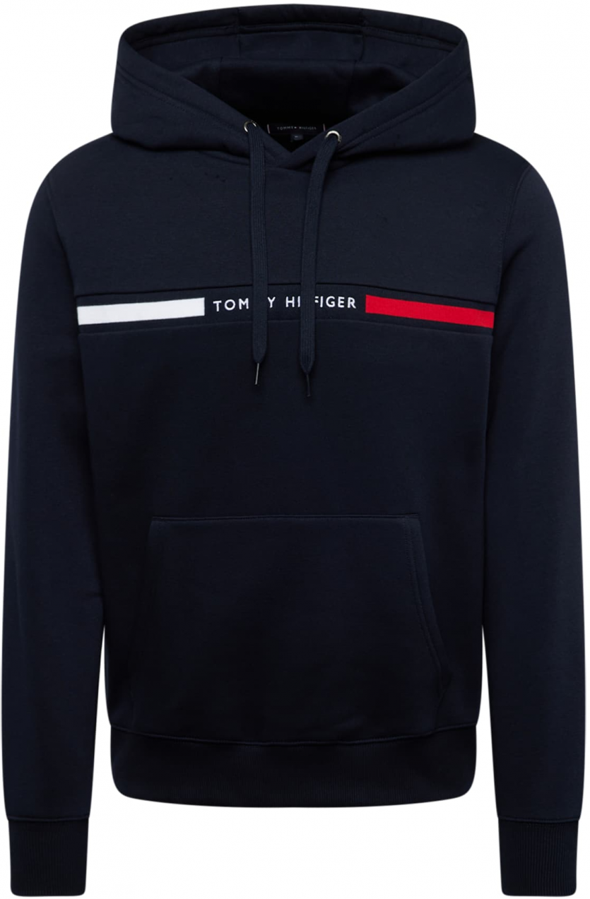 TOMMY HILFIGER Mikina  námornícka modrá / červená / biela