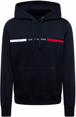 TOMMY HILFIGER Mikina  námornícka modrá / červená / biela