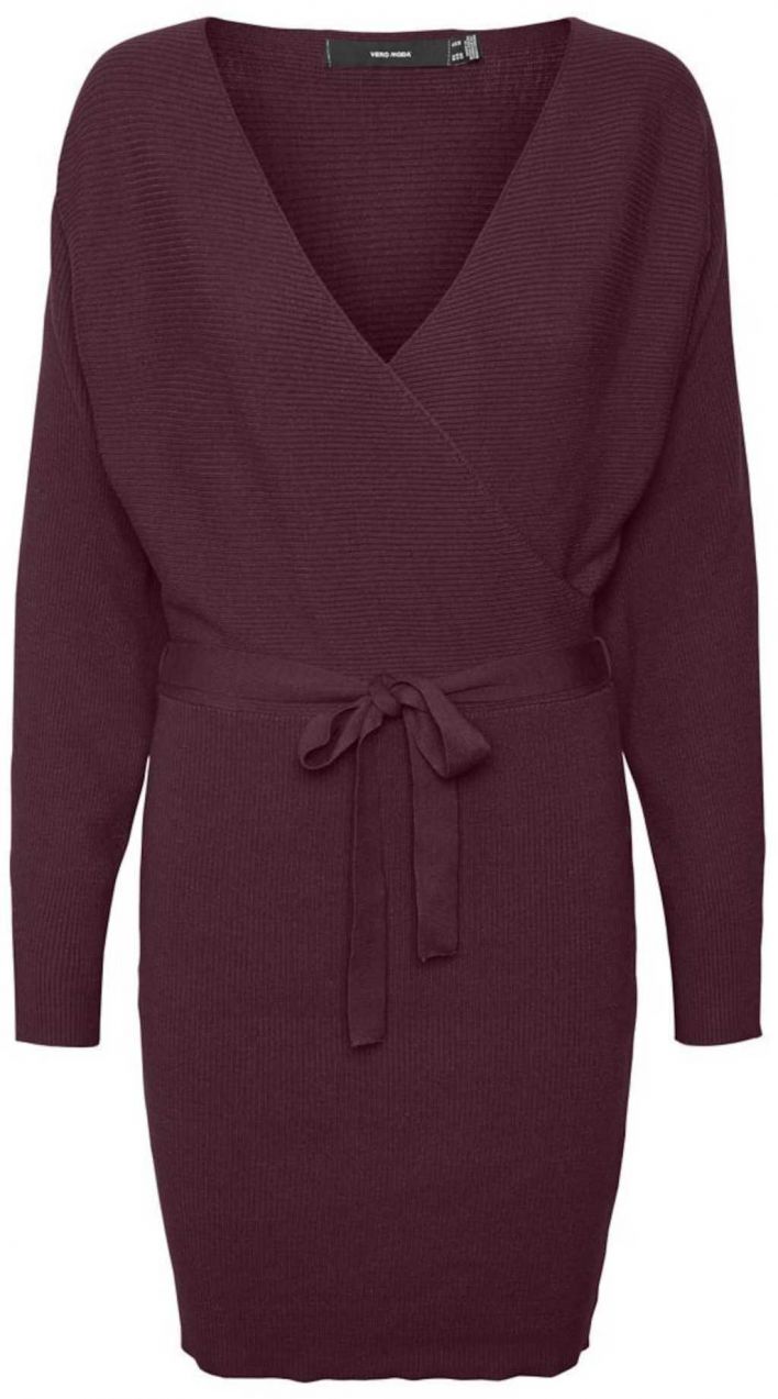 VERO MODA Pletené šaty  černicová