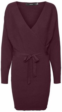 VERO MODA Pletené šaty  černicová