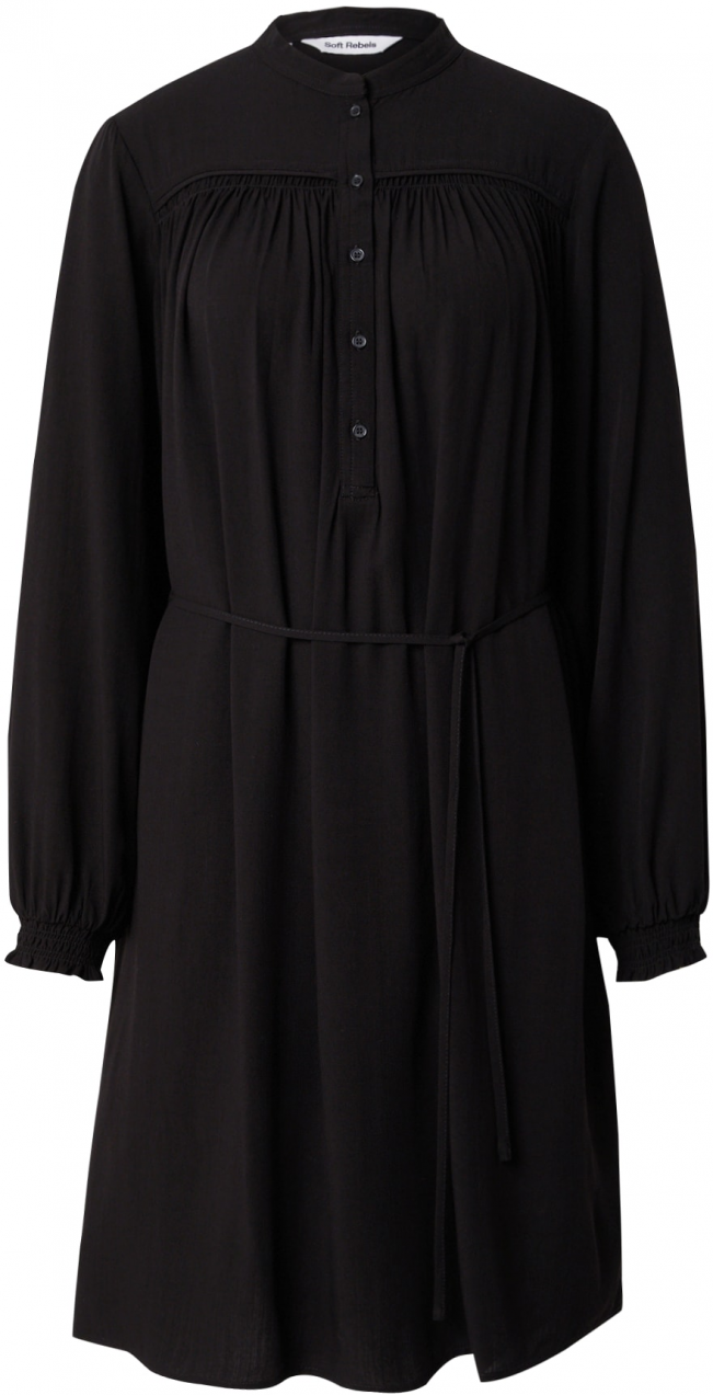 Soft Rebels Košeľové šaty 'Alori'  čierna
