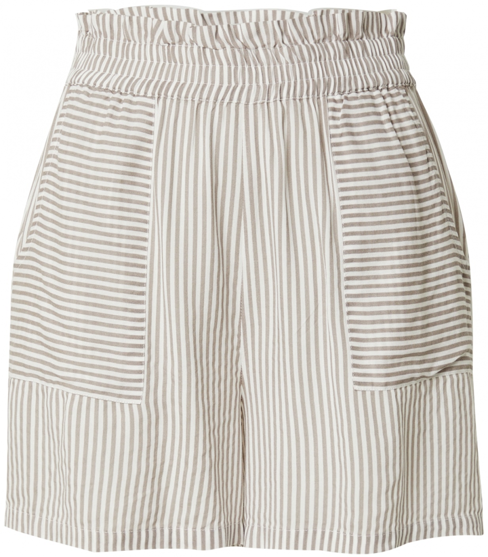 VERO MODA Nohavice 'VMBUMPY'  béžová / biela