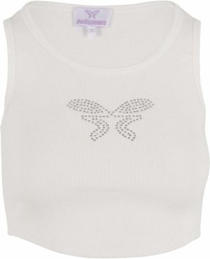 Felicious Top  kamenná / biela