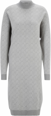 Vero Moda Tall Pletené šaty 'VMARIA'  sivá / biela