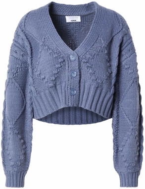 florence by mills exclusive for ABOUT YOU Kardigán 'Candy Corn'  dymovo modrá