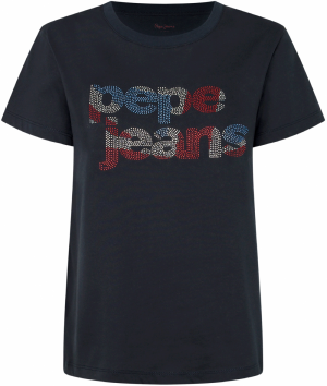 Pepe Jeans Tričko 'FERNANDINE'  azúrová / tmavomodrá / červená / biela