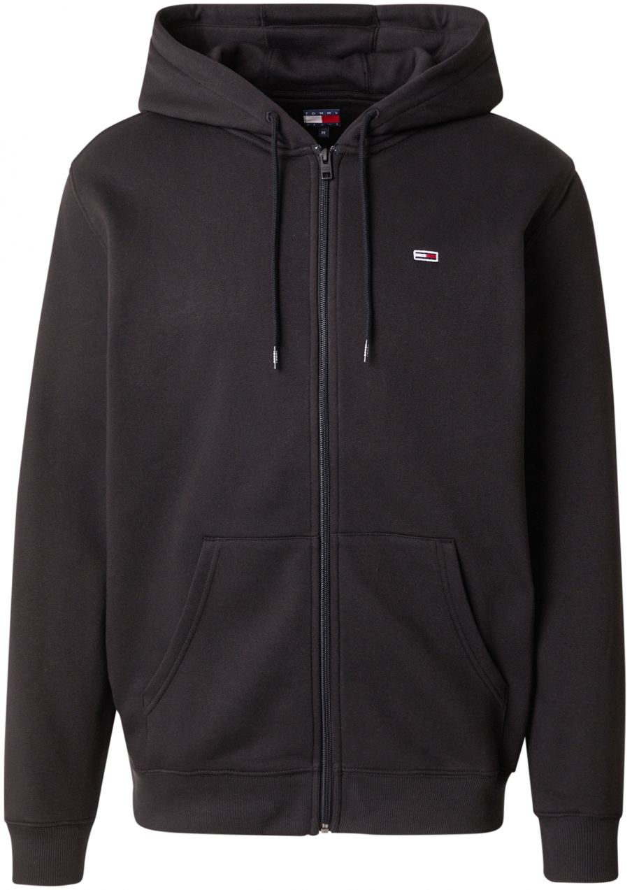 Tommy Jeans Tepláková bunda  čierna