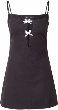 Motel Šaty 'Asinel'  krémová / čierna