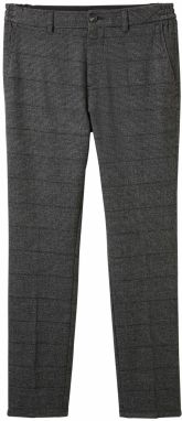 TOM TAILOR Chino nohavice  sivá / čierna