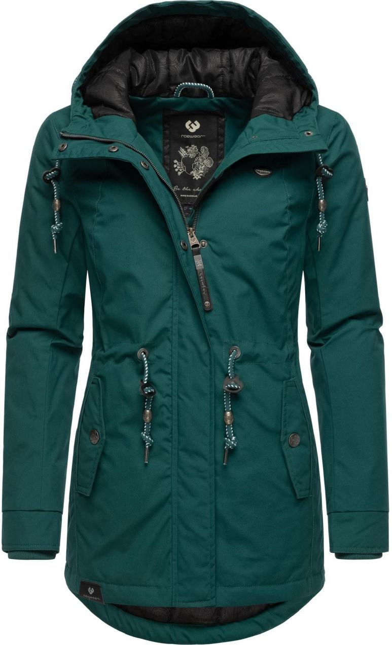 Ragwear Zimná parka 'Monadis'  smaragdová