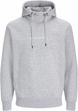 JACK & JONES Mikina 'JJTree'  svetlosivá / biela