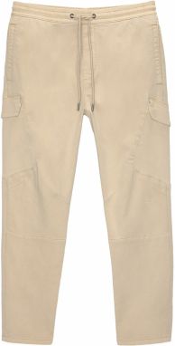 Pull&Bear Nohavice  sivobéžová