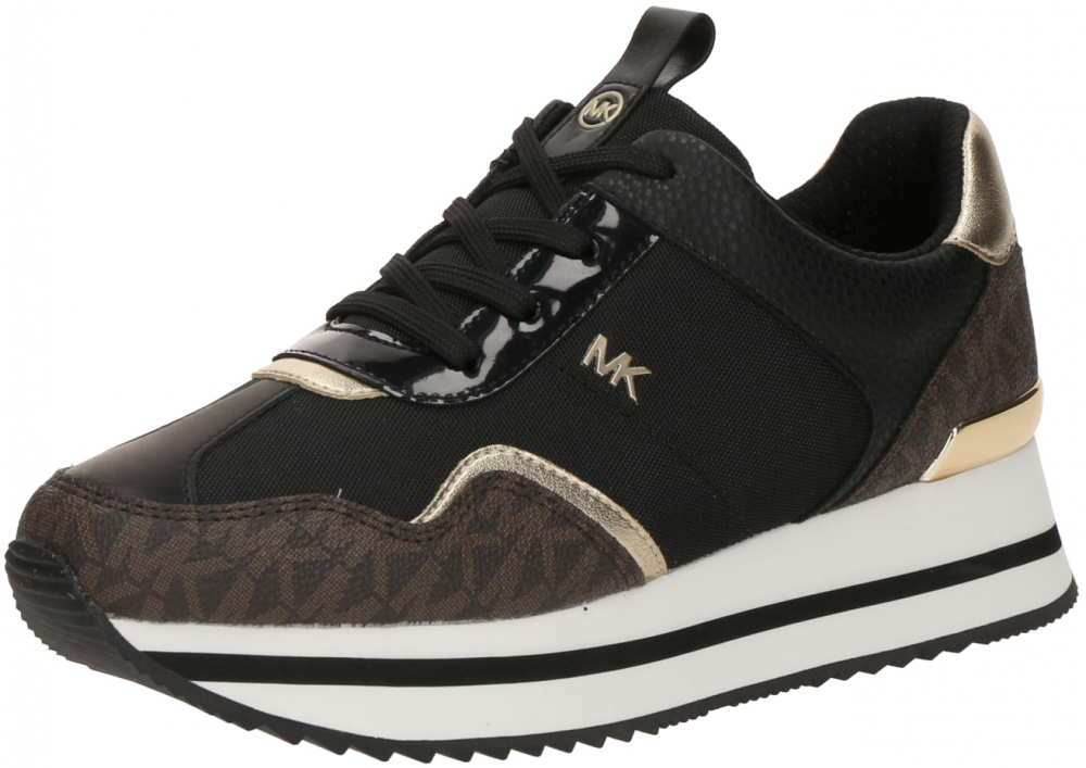 MICHAEL Michael Kors Nízke tenisky 'RAINA'  hnedá / čierna