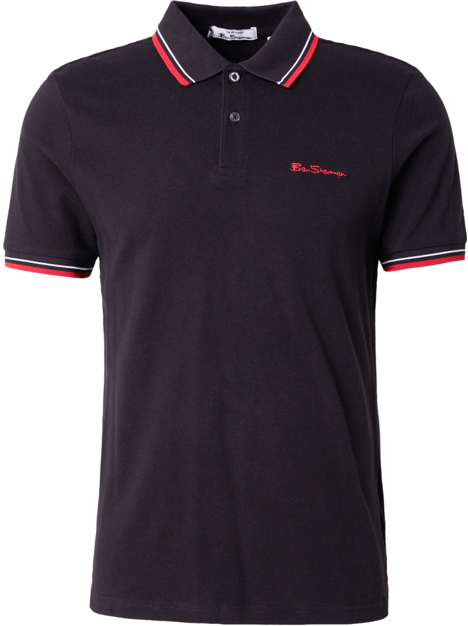 Ben Sherman Tričko  červená / čierna / biela