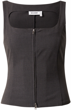 WEEKDAY Top 'Hilma'  tmavosivá