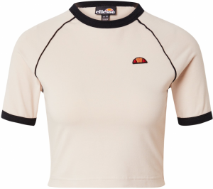 ELLESSE Tričko 'Chevalier'  piesková / čierna