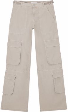Pull&Bear Rifľové kapsáče  tmelová