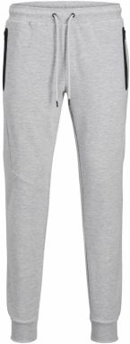 JACK & JONES Nohavice 'Will Fusion'  sivá melírovaná / čierna