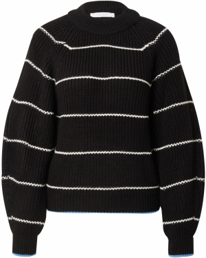 SISTERS POINT Sveter 'MIBA-PU2'  svetlobéžová / azúrová / čierna