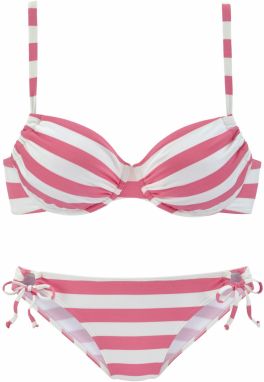 VENICE BEACH Bikiny  ružová / biela