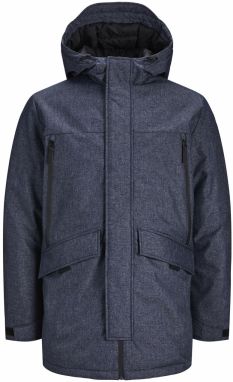 JACK & JONES Zimná parka 'JCOBlack'  modrá denim