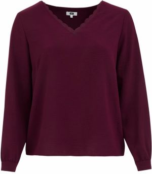 WE Fashion Mikina  vínovo červená