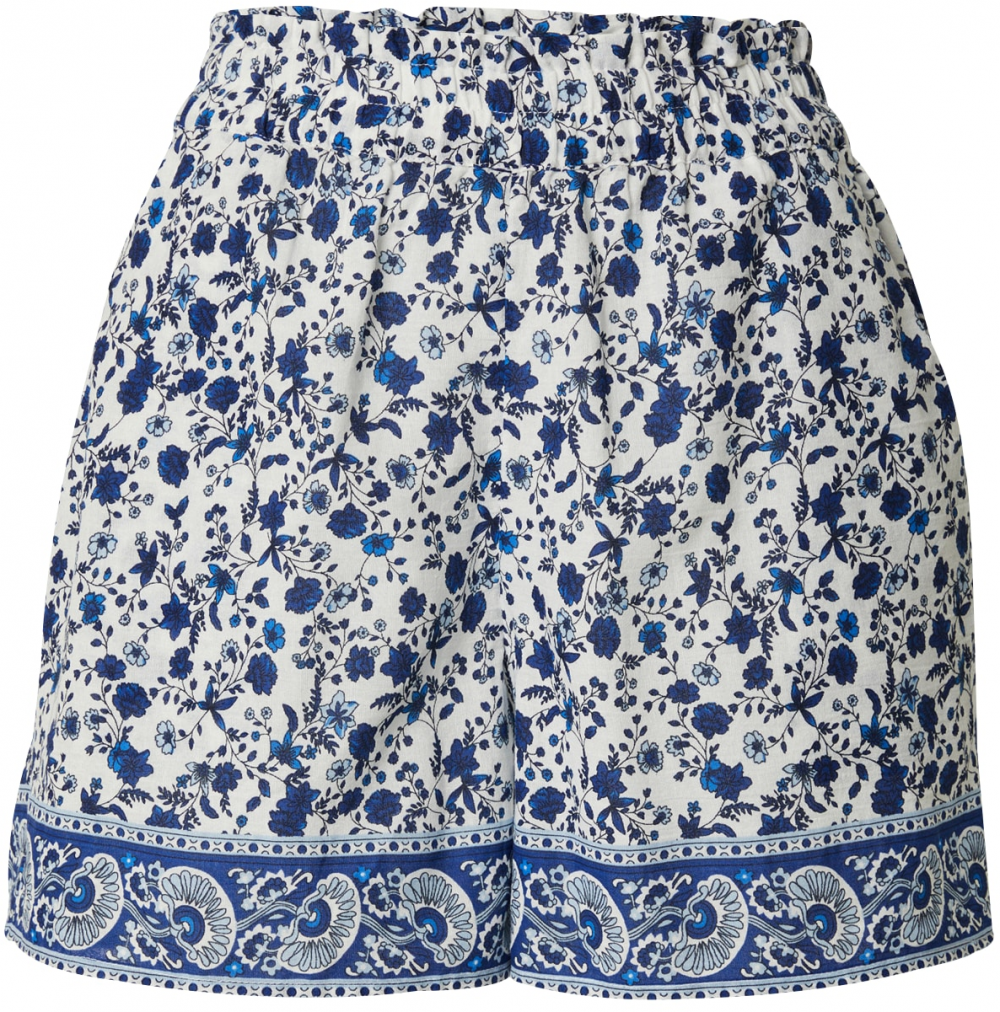 VERO MODA Nohavice 'VMMILAN'  námornícka modrá / azúrová / svetlomodrá / šedobiela