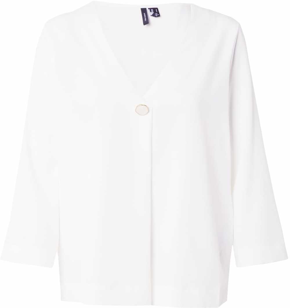 VERO MODA Blúzka 'VMEVA'  béžová / zlatá / biela