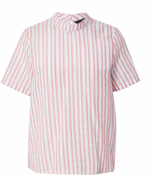 VERO MODA Blúzka 'VMOLLIE'  melónová / šedobiela