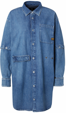 G-STAR Košeľové šaty  modrá denim