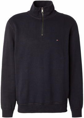 TOMMY HILFIGER Mikina 'Essential'  námornícka modrá / červená / biela