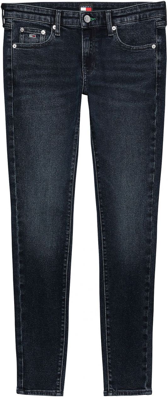 Tommy Jeans Džínsy  tmavomodrá / červená / biela