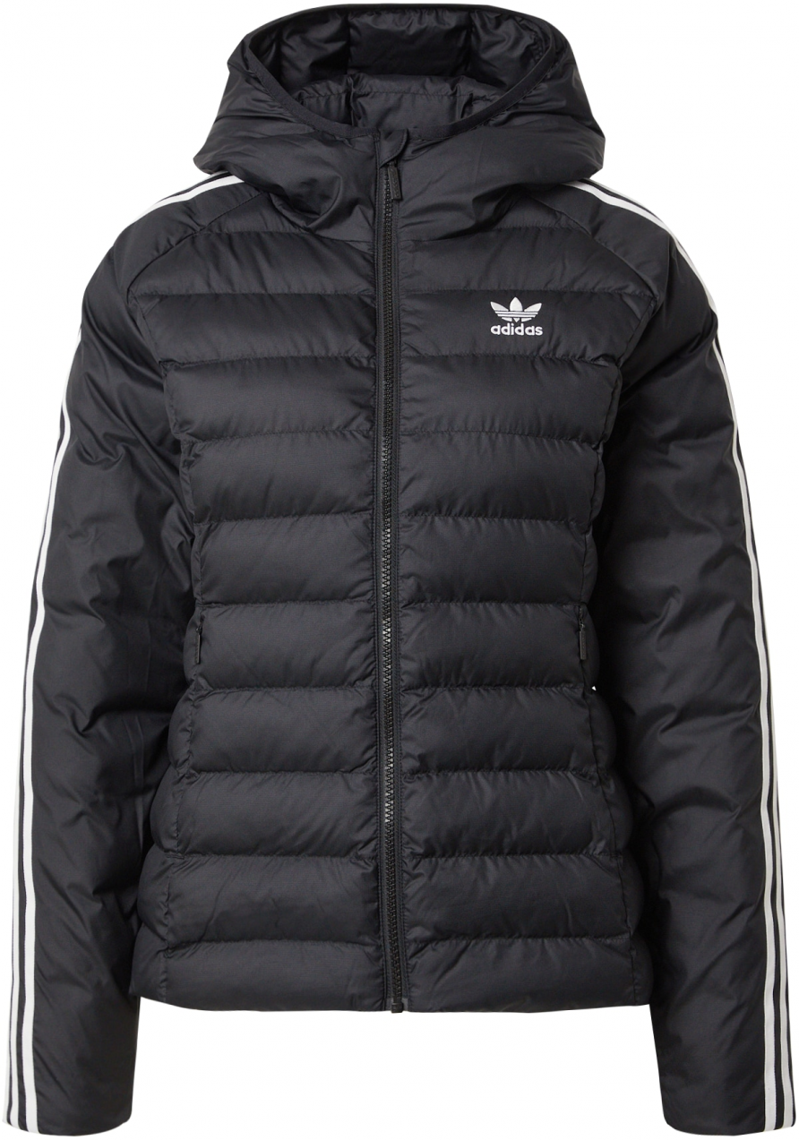 ADIDAS ORIGINALS Prechodná bunda  čierna / šedobiela