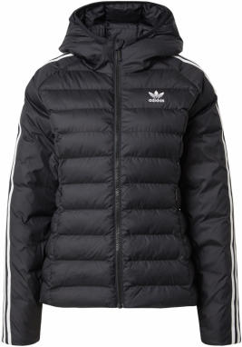ADIDAS ORIGINALS Prechodná bunda  čierna / šedobiela
