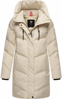 Ragwear Zimný kabát 'Avelin'  svetlobéžová / čierna