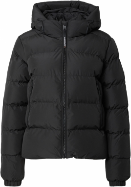 Superdry Zimná bunda  čierna