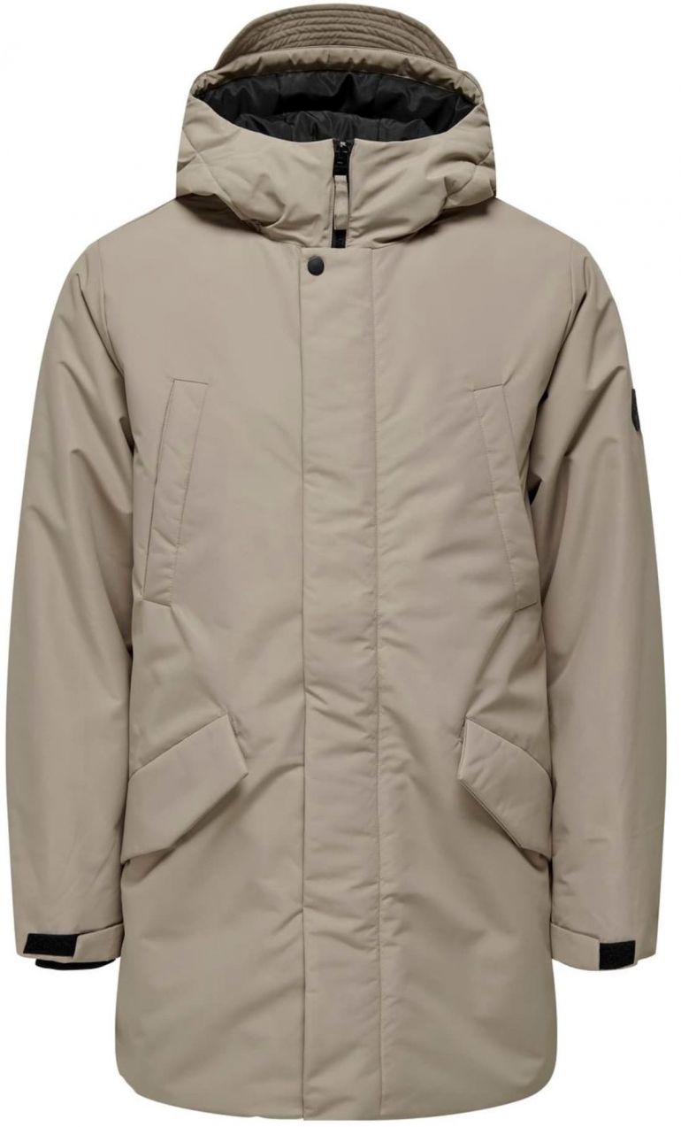 Only & Sons Prechodná parka 'ONSCarl'  tmavobéžová