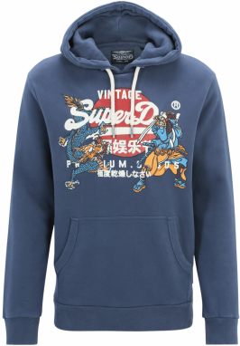 Superdry Mikina 'Tokyo'  opálová / medová / červená / biela