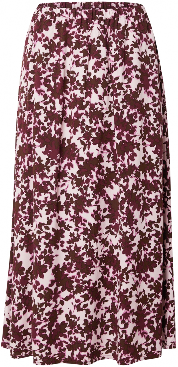 mbym Sukňa 'Aveline'  čokoládová / farba lesného ovocia / fuksia / biela