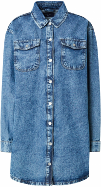 Noisy may Košeľové šaty 'NMALVA'  modrá denim