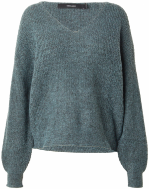 VERO MODA Sveter 'VMMILI'  zelená melírovaná