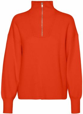 VERO MODA Sveter 'VMGOLDNEEDLE'  jasne červená