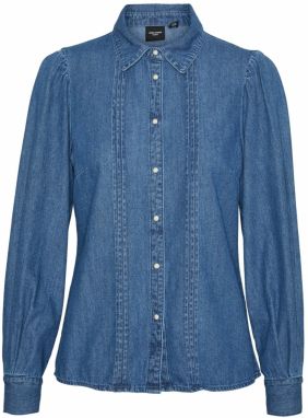 VERO MODA Blúzka 'VMEUDORA'  modrá denim