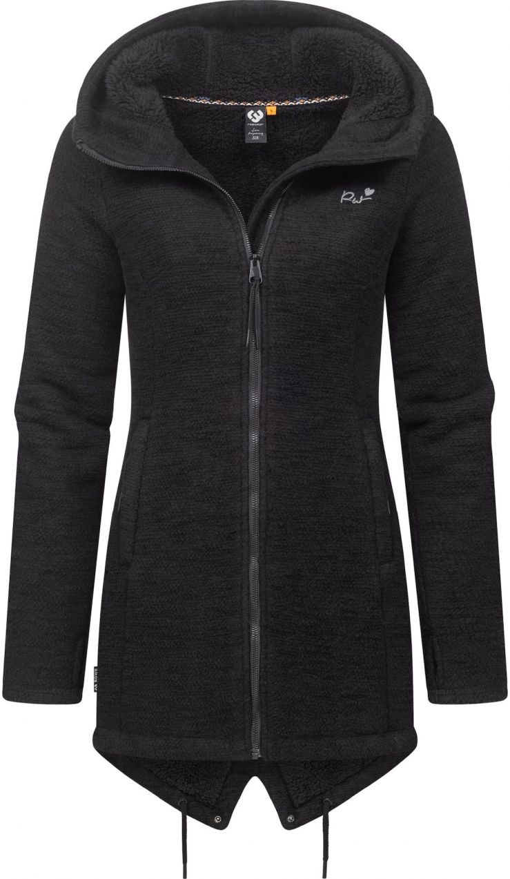 Ragwear Tepláková bunda 'Wingi'  čierna / biela